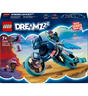 Конструктор Lego DreamZzz - Котешкият мотоциклет на Зоуи (71479)
