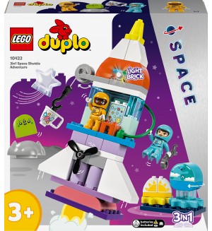 Конструктор LEGO Duplo 3 в 1 - Приключения с космическа совалка (10422)