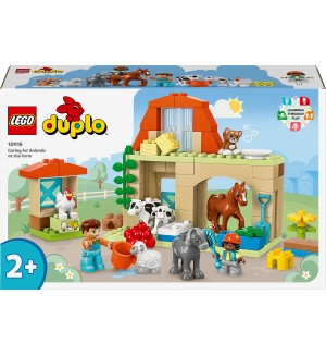 Конструктор LEGO Duplo - Грижа за животните във фермата (10416)