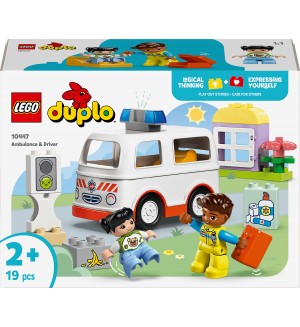 Конструктор LEGO Duplo - Линейка и шофьор (10447)