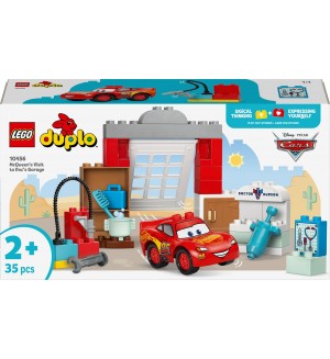 Конструктор LEGO Duplo - Посещението на Маккуин в гаража на Док (10456)