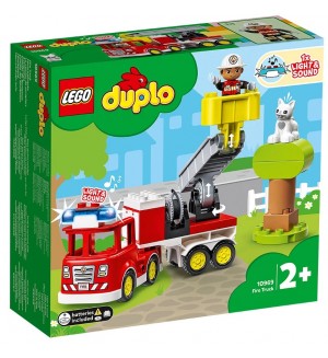 Конструктор LEGO Duplo Town - Пожарникарски камион, със звуци (10969)