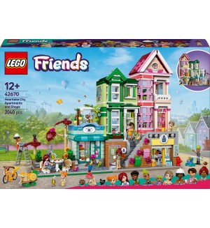 Конструктор LEGO Friends - Апартаменти и магазини в Хартлейк Сити (42670)