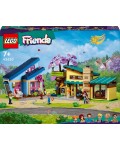 Конструктор LEGO Friends - Фамилните къщи на Оли и Пейсли (42620)