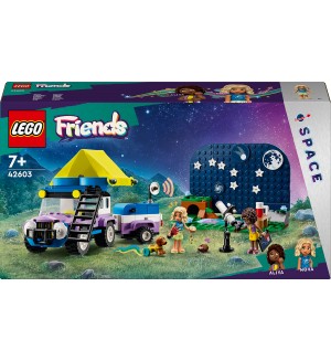 Конструктор LEGO Friends - Къмпинг джип за наблюдение на звездите (42603)