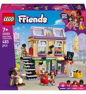 Конструктор LEGO Friends - Музикален магазин и апартамент (42653)