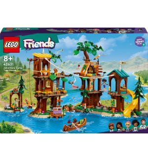 Конструктор LEGO Friends - Приключенски лагер Къща на дърво (42631)