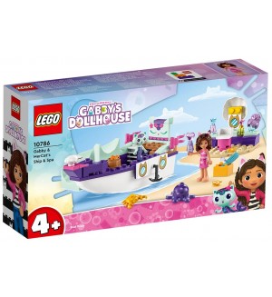 Конструктор LEGO Gabby's Dollhouse - Спа корабът на Габи и Котката-русалка (10786)