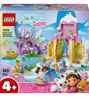 Конструктор LEGO Gabby's Dollhouse - Царство на сладкишите и котешка градина (11205)