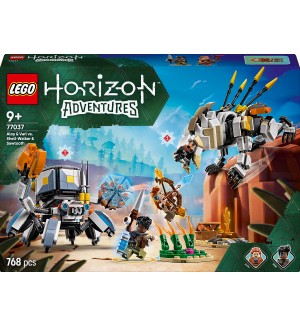 Конструктор LEGO Horizon - Aloy и Varl срещу Shell-Walker и Sawtooth (77037)
