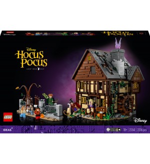 Конструктор LEGO Ideas - Фокус-мокус от Disney: Къщата на сестрите Сандерсън (21341)