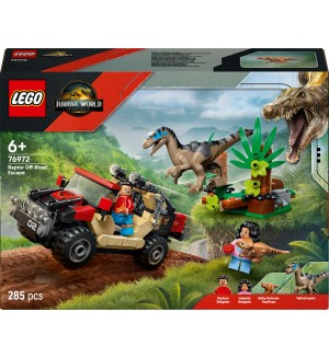 Конструктор LEGO Jurassic World - Офроуд бягство на раптор (76972) Конструктор LEGO Jurassic World - Офроуд бягство на раптор (76972)