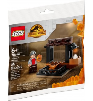 Конструктор LEGO Jurassic World - Пазар за динозаври (30390)