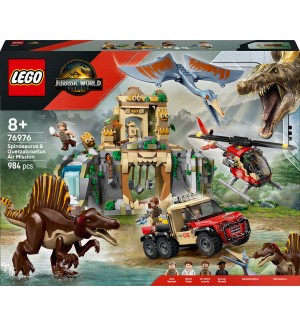Конструктор LEGO Jurassic World - Въздушна мисия със спинозавър и кетцалкоатлус (76976)