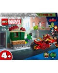 Конструктор LEGO Marvel - Marvel Железния човек с мотоциклет и Хълк (76287)