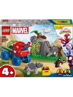Конструктор LEGO Marvel - Spidey Amazing Friends, Спасителната дино машина на отбора на Спайди (11199)