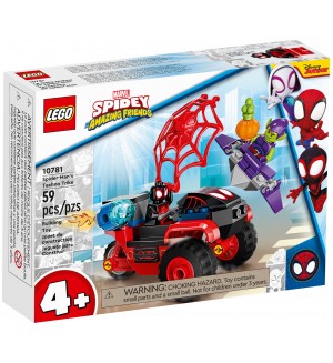 Конструктор Lego Marvel - Spidey Amazing Friends, Spider-Man’s Techno Trike (10781)
