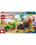 Конструктор LEGO Marvel - Spidey Amazing Friends, Спин и Електро: преследване с коли-динозаври (11198)