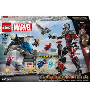 Конструктор LEGO Marvel Super Heroes - Екшън битка от Първият отмъстител: Войната на героите (76314)