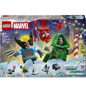 Конструктор LEGO Marvel Super Heroes - Коледен календар 2026 г. (76340)