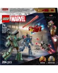 Конструктор LEGO Marvel - Железния човек и Бойна машина срещу дроновете на Хамър (76320)