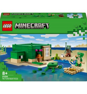 Конструктор LEGO Minecraft - Къщата на костенурката на плажа (21254)