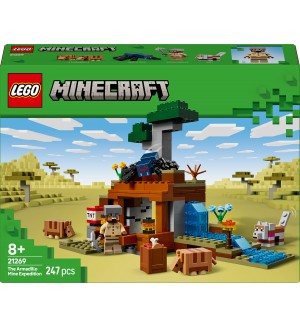 Конструктор LEGO Minecraft - Минна експедиция с броненосец (21269)