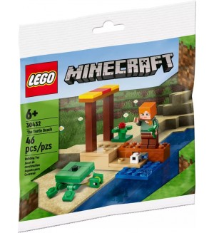 Конструктор LEGO Minecraft - Плажът на костенурките (30432)