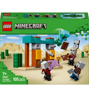 Конструктор LEGO Minecraft - Пустинният патрул на злобарите (21267)