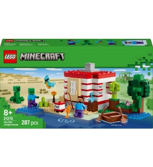 Конструктор LEGO Minecraft - TNT къща в джунглата (21275)