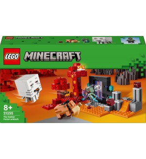 Конструктор LEGO Minecraft - Засада до портала към Ада (21255)