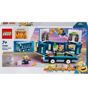 Конструктор LEGO Minions - Музикалният парти-бус на миньоните (75581)