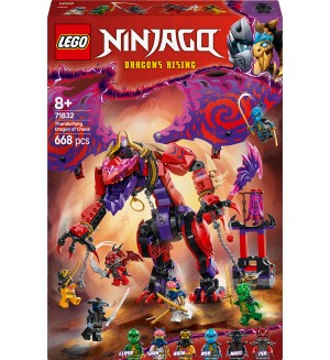 Конструктор LEGO Ninjago - Гръмотевичен зъб, дракон на хаоса (71832)