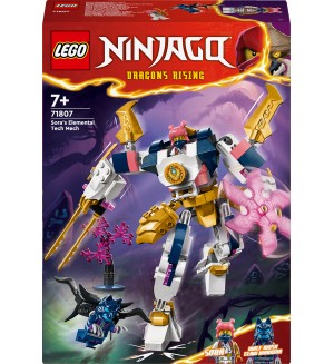 Конструктор LEGO Ninjago - Стихийният техничен робот на Сора (71807)