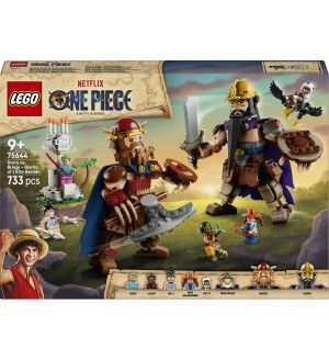 Конструктор LEGO One Piece - Дори срещу Броги: Гигантите от Малката градина (75644)
