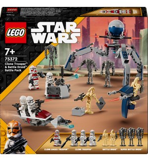 Конструктор LEGO Star Wars - Боен пакет клонинг щурмоваци и бойни дроиди (75372)