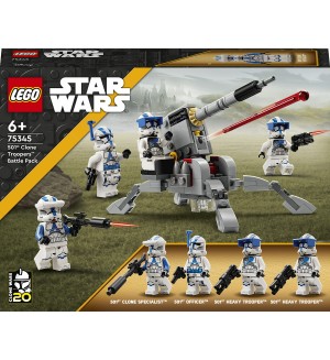 Конструктор LEGO Star Wars - Боен пакет клонинг щурмоваци от 501 (75345)