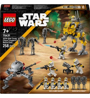 Конструктор LEGO Star Wars - Боен пакет с клонинги-щурмоваци от 327-ми звезден легион (75431)