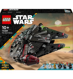 Конструктор LEGO Star Wars - Черният сокол (75389)