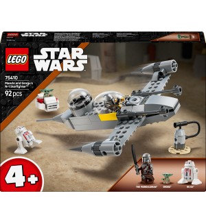 Конструктор LEGO Star Wars - Изтребител N-1 на Мандо и Грогу (75410)
