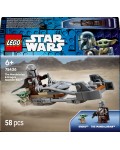 Конструктор LEGO Star Wars - Мотоциклетът на мандалореца и Грогу (75436)