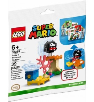 Конструктор LEGO Super Mario - Fuzzy и платформата за гъби(30389)