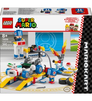Конструктор LEGO Super Mario - Mario Kart, гаражът на Toad (72035)
