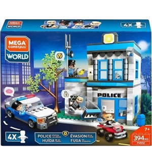 Конструктор Mega Construx World - Полицейска станция, 394 части