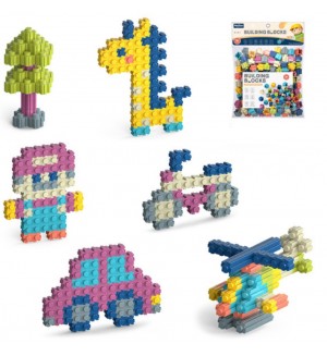 Конструктор MeiFen - Строителни блокчета, 100 части