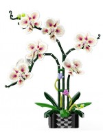 Конструктор MJI - Бяла орхидея, 736 части Конструктор MJI - Бяла орхидея, 736 части