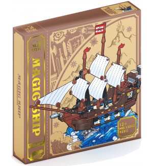 Конструктор MJI: Mаgic Book Series - Кораб, 925 части Конструктор MJI: Mаgic Book Series - Кораб, 925 части