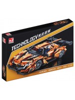 Конструктор MJI: Technology Car - Оранжев спортен автомобил, 1266 части Конструктор MJI: Technology Car - Оранжев спортен автомобил, 1266 части