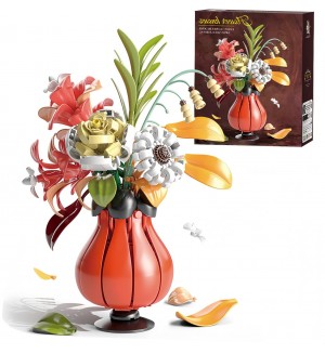 Конструктор MJI - Ваза с цветя, 382 части