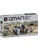Конструктор Qman Lighten the dream - Военен мотоциклет R12